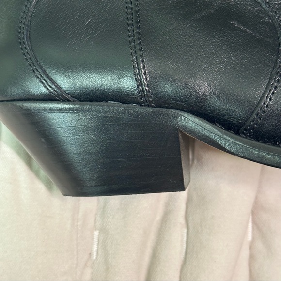 Isabel Marant Black Slip on Dewina Ankle Boots. Size US 7. Western Style. - Picture 14 of 15
